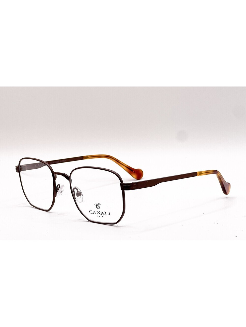 Canali CO321 C03 Brown Geometric Authentic Eyeglass Frames 51-20-142